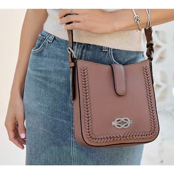 Brighton Fia Crossbody Leather Bag French Mauve - Picture 5 of 15